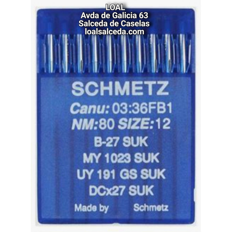 AGUJA B27 SUK PUNTA DE BOLA DE LA MARCA SCHMETZ