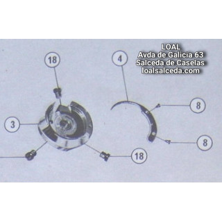 TORNILLO B814-F DEL GARFIO DE LA REFREY TRANSFORMA 427