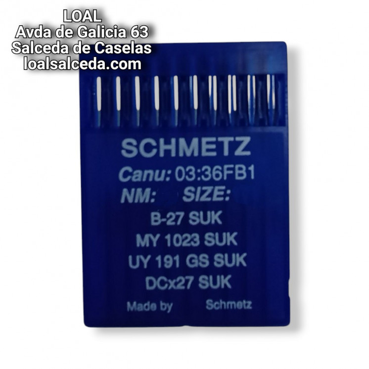 AGUJA B27 SUK PUNTA DE BOLA DE LA MARCA SCHMETZ