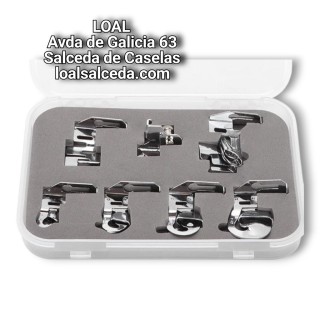 CAJA DE PRENSATELASPARA HACER DOBLADILLOS DE DISTINTAS MEDIDAS