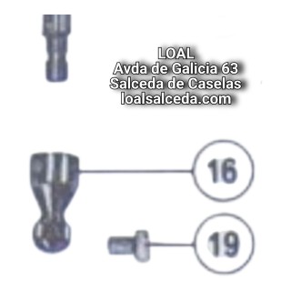 Tornillo de sujeccion de agujas de la refrey transforma