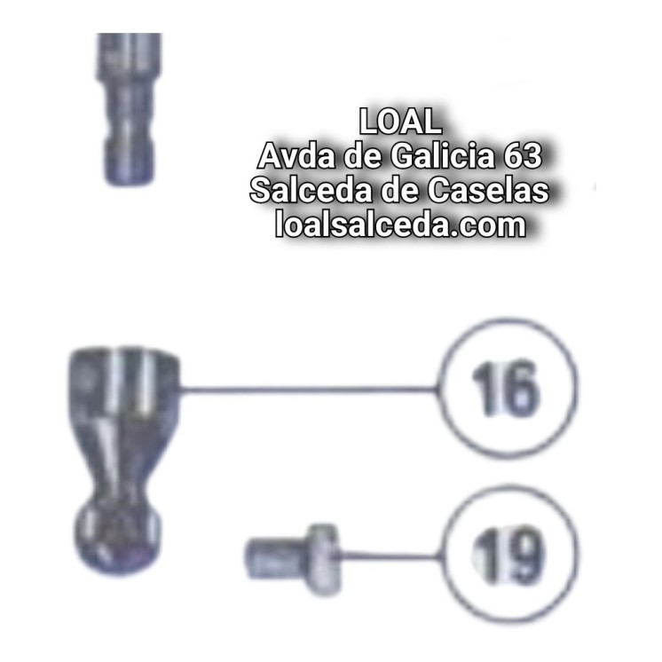Tornillo de sujeccion de agujas de la refrey transforma