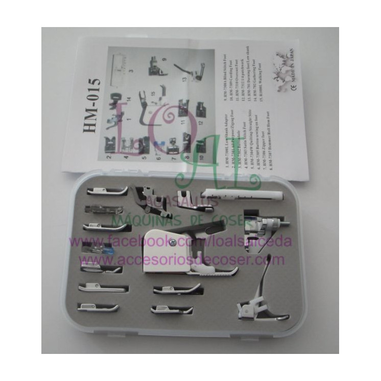 Caja variada 15 prensatelas
